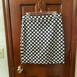 J Crew pencil skirt polka dot